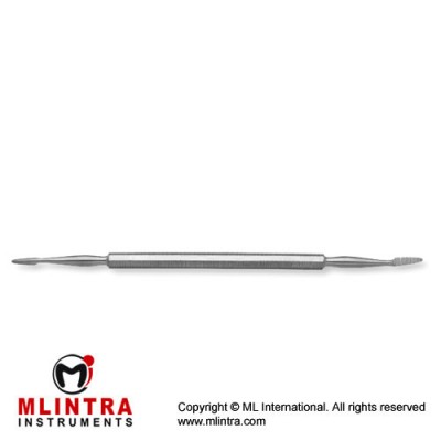 Nail File D/E Medium Cut Stainless Steel, 16 cm - 6 1/4"